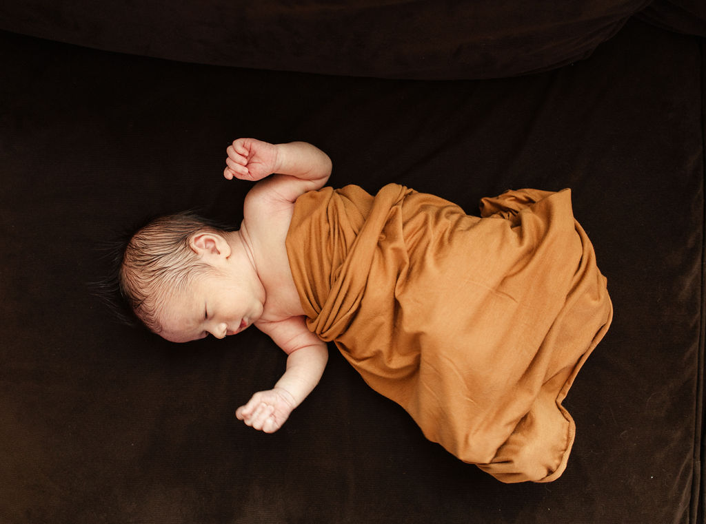 newborn wrapped baby photoshoot